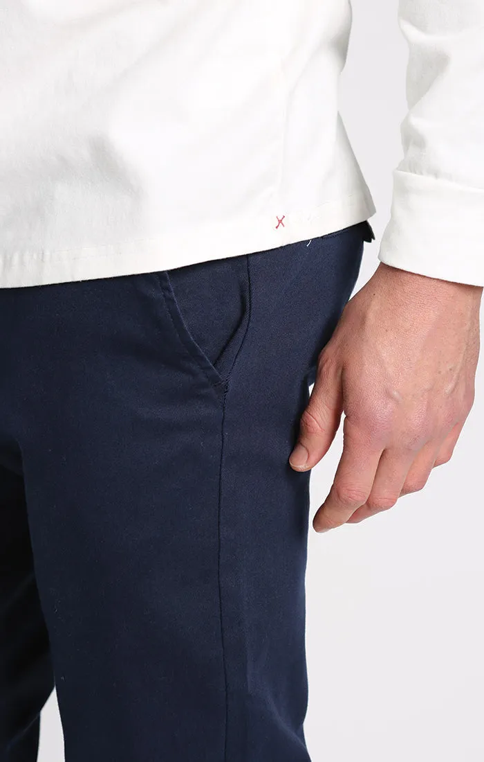 Bryant Long Sleeve Sueded Cotton Crewneck