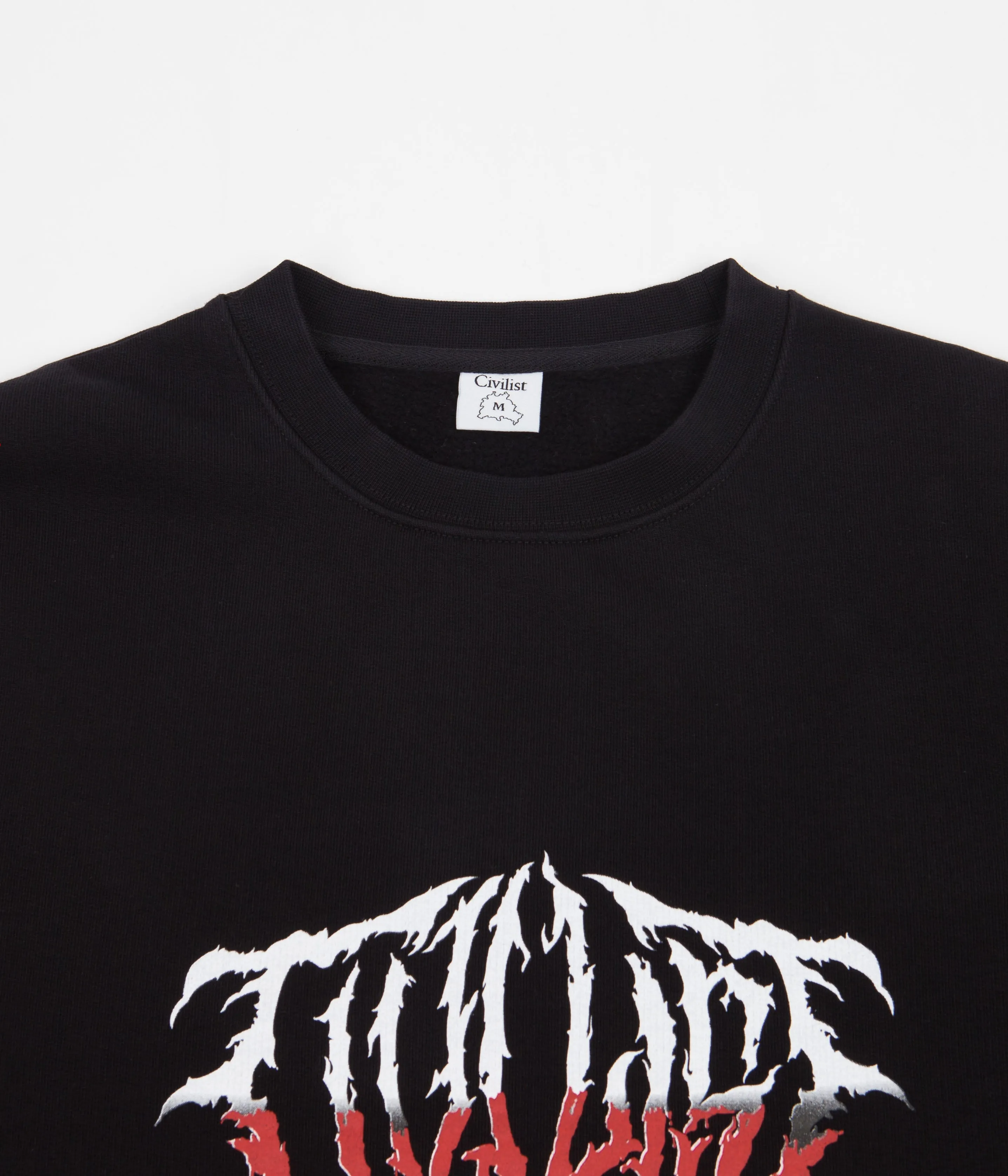 Civilist Civituary Crewneck Sweatshirt - Black