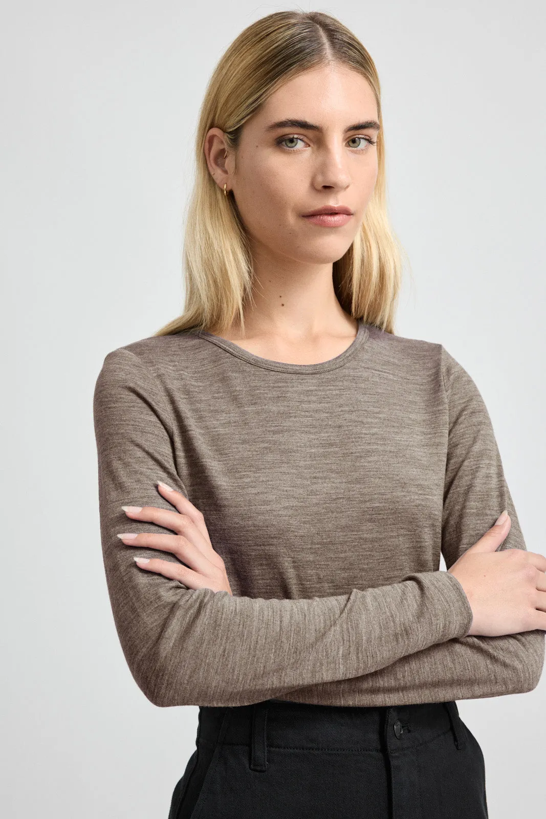 CREW MERINO TEE